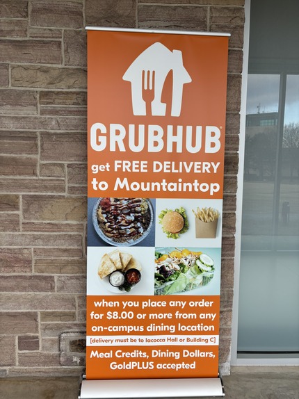 Grubhub pop-up banner