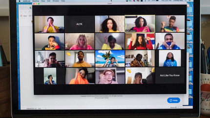 Class held over Zoom