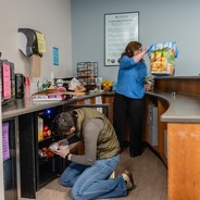 Food pantry located in Iacocca Hall