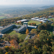 Aerial shot of Mountaintop in Autumn